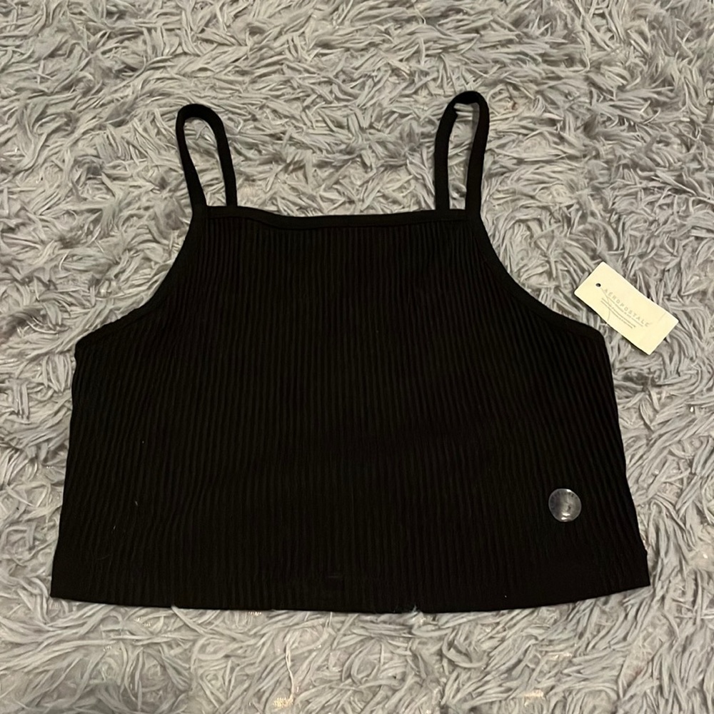 Black crop top